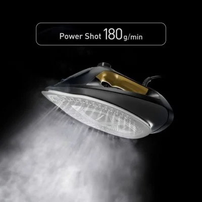 Pan Steam Iron 2800W Ceramic Soleplate Black